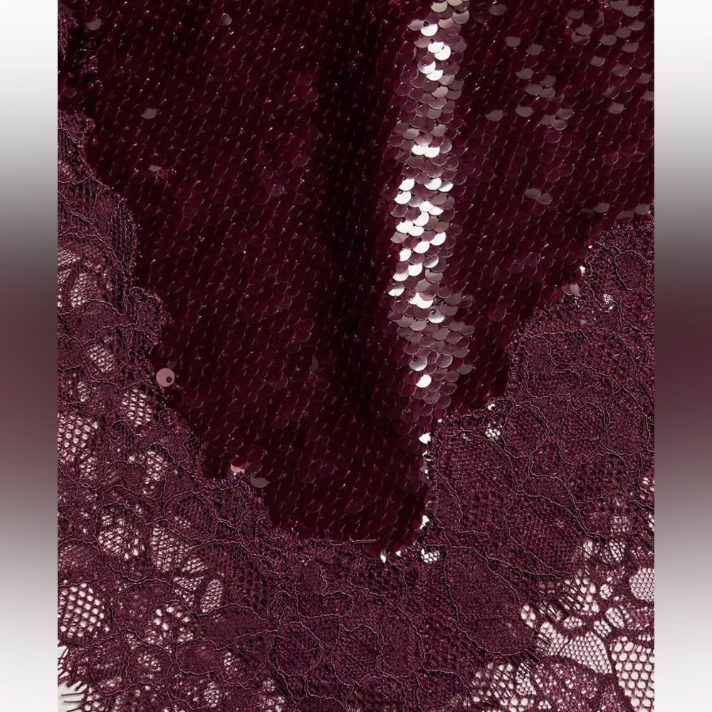 NWT Simkhai Amrita Midi Purple Skirt Sequin Embellishment High Waist Size 0 - Picture 7 of 17